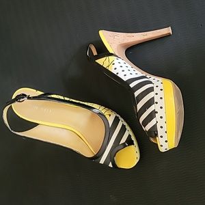 Nine West 4 inch platform heels